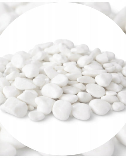 Dekoratyvūs balkšvi graikiški sodo akmenukai THASSOS, 1–10 mm, 5 kg