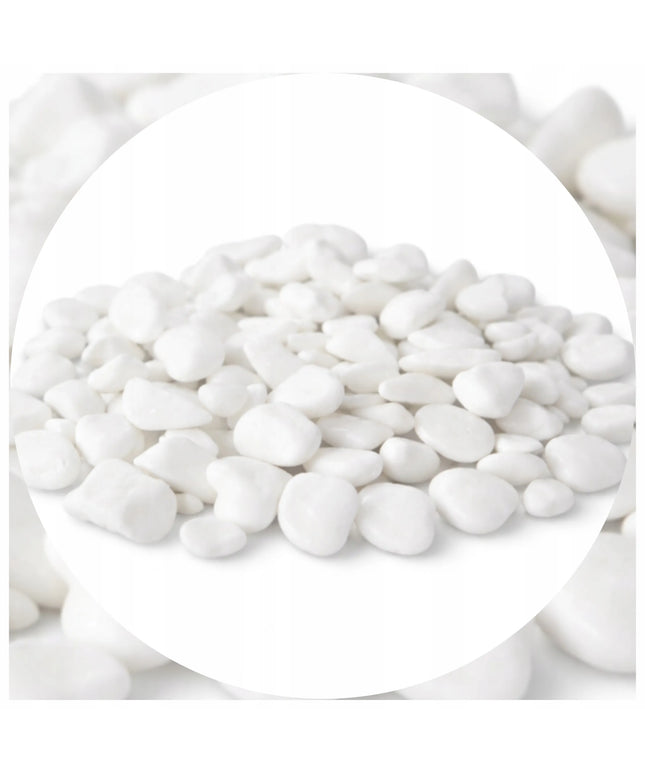 Dekoratyvūs balkšvi graikiški sodo akmenukai THASSOS, 1–10 mm, 5 kg
