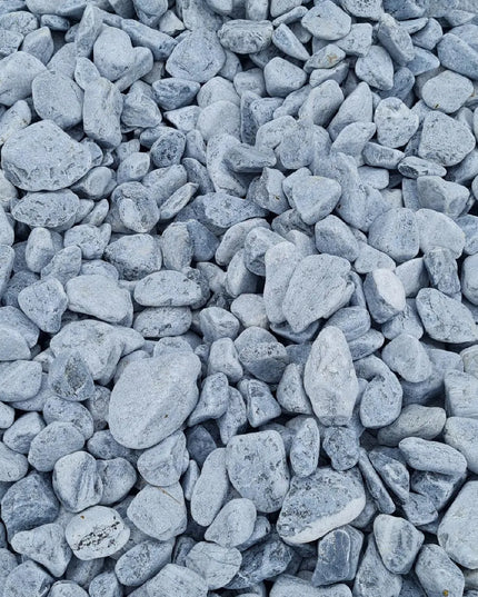 Dekoratyvūs SILVER akmenukai, pilki sodo ir vazonų akmenys 2-4 cm, 1 kg