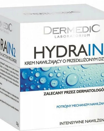 Dermedic Hydrain2 Hialuro drėkinamasis veido kremas 50 ml