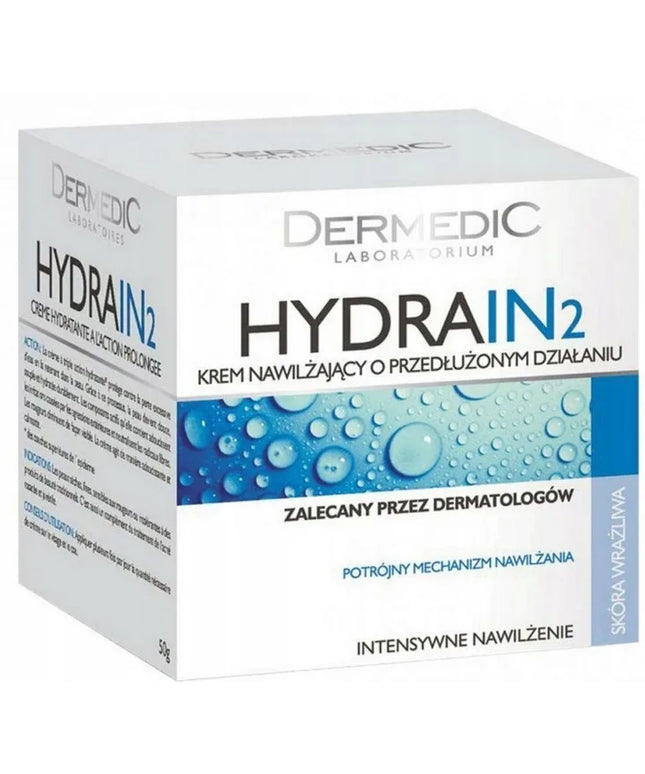 Dermedic Hydrain2 Hialuro drėkinamasis veido kremas 50 ml