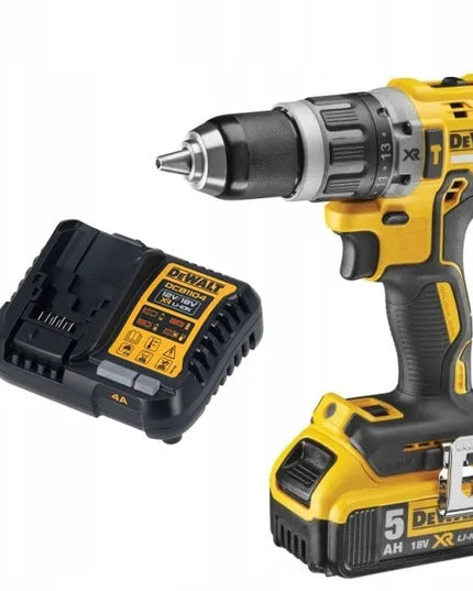 DEWALT DCD796P1 akumuliatorinis gręžtuvas-suktuvas XR 18V su smūgine funkcija, 70Nm, 1x5Ah, įkroviklis