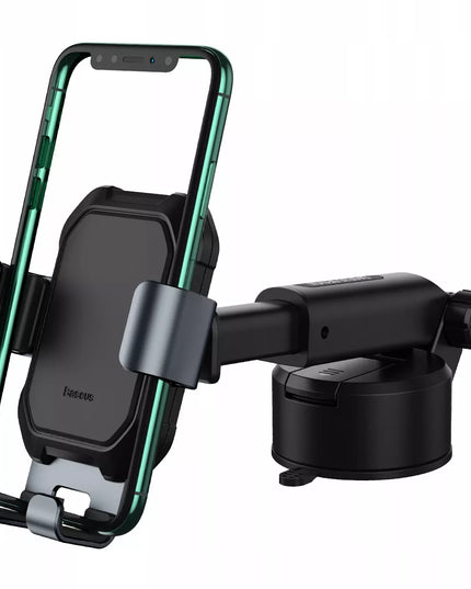 BASEUS gravitacinis automobilinis telefono laikiklis ant stiklo arba prietaisų skydelio, tvirtas