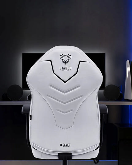 Diablo X-Gamer 2.0 žaidimų kėdė, aptraukta audiniu, dydis Normal: Snow White