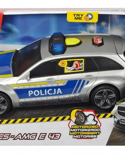 Dickie Toys policijos automobilis Mercedes-AMG su šviesos ir garso efektais
