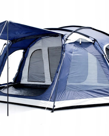 Didelė 24 m² aukšta XXL palapinė, 8 vietų, 5000 mm, integruotas pagrindas