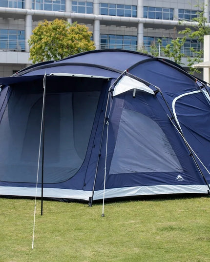 Didelė 24 m² aukšta XXL palapinė, 8 vietų, 5000 mm, integruotas pagrindas