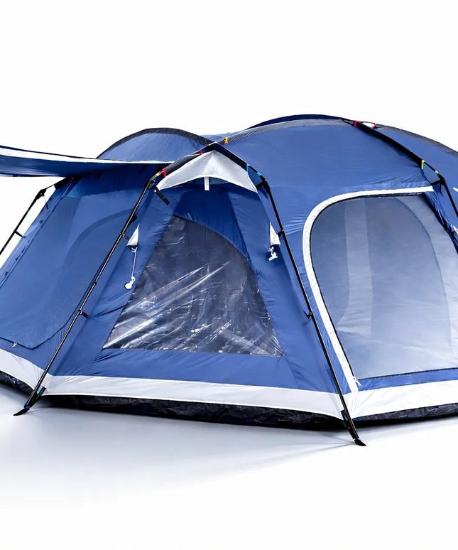 Didelė 24 m² aukšta XXL palapinė, 8 vietų, 5000 mm, integruotas pagrindas