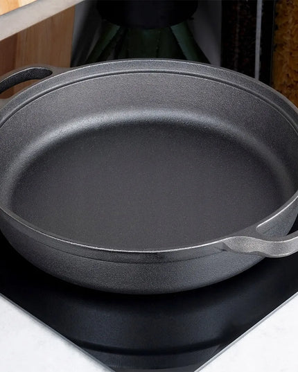 Didelė KETINĖ KEPTUVĖ 30 cm – troškinimui, kepimui ir kepinimui