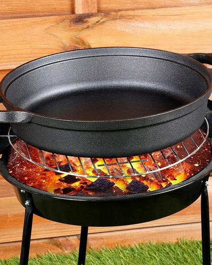 Didelė KETINĖ KEPTUVĖ 30 cm – troškinimui, kepimui ir kepinimui