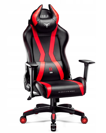 Didelė žaidimų kėdė DIABLO X-HORN 2.0 King Size, juoda ir raudona