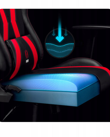 Didelė žaidimų kėdė DIABLO X-HORN 2.0 King Size, juoda ir raudona