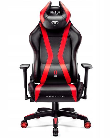 Didelė žaidimų kėdė DIABLO X-HORN 2.0 King Size, juoda ir raudona