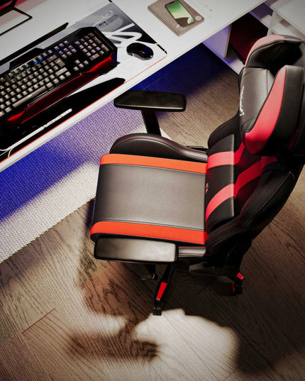 Didelė žaidimų kėdė DIABLO X-HORN 2.0 King Size, juoda ir raudona