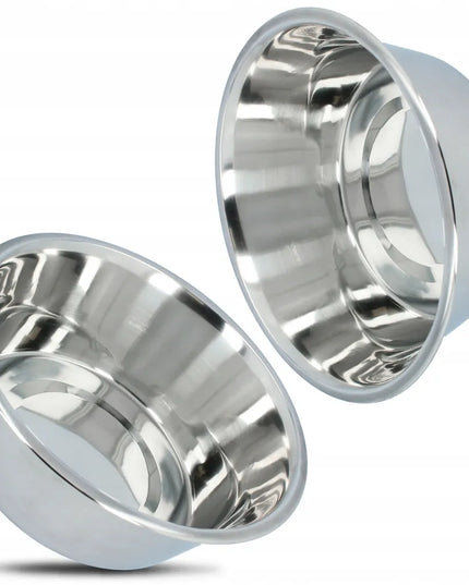 Dideli dubenėliai šunims su stovu 2x4,7 l Metaliniai dubenys reguliuojamas stovas neslystantys