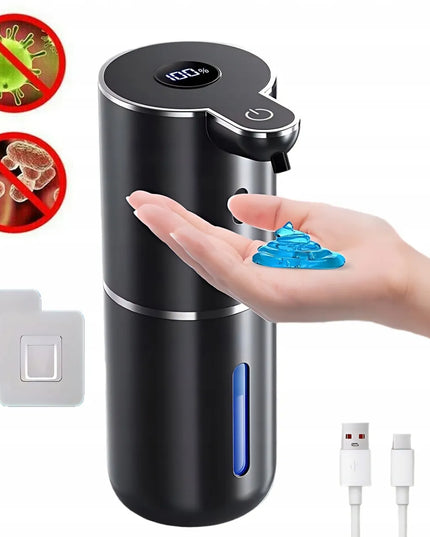 Didelis bekontaktis automatinis muilo dozatorius su USB-C įkrovimu
