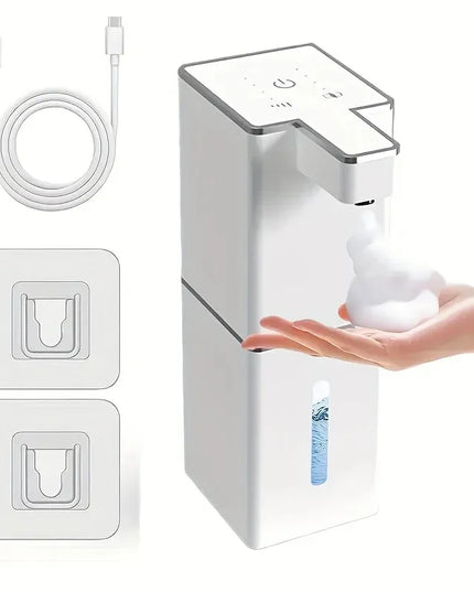 Didelis bekontaktis automatinis putų muilo dozatorius su USB