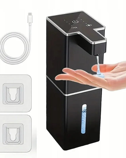 Didelis bekontaktis automatinis skysto muilo dozatorius su USB įkrovimu