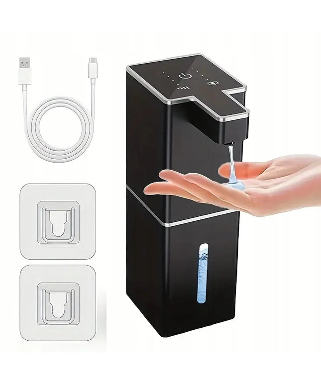 Didelis bekontaktis automatinis skysto muilo dozatorius su USB įkrovimu