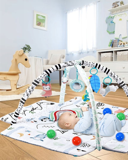 Didelis edukacinis kilimėlis 4in1 minkštas interaktyvus