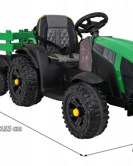 Didelis elektrinis traktorius su priekaba „Titanium“, minkšti ratai, BDM0925