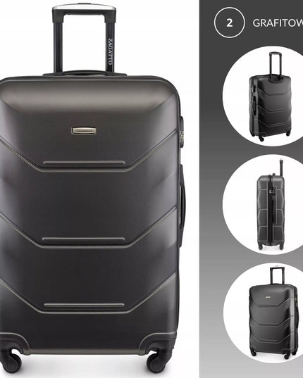 Didelis kelioninis lagaminas su ratukais RYANAIR WIZZAIR 90L XXL 7 spalvų ZAGATTO