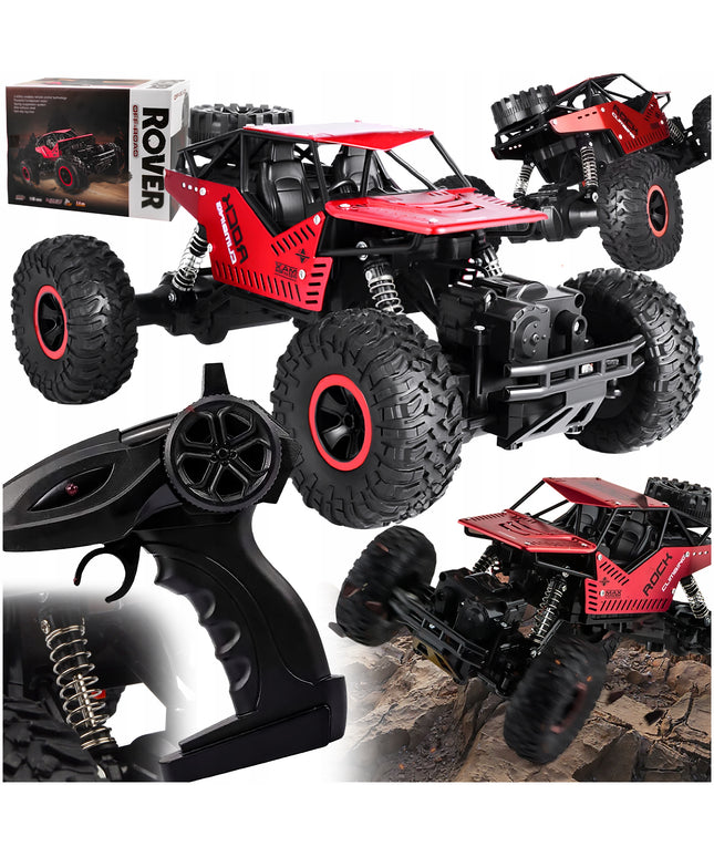 Didelis nuotoliniu būdu valdomas visureigis RC Metal 4x4, 1:16 mastelis