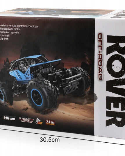 Didelis nuotoliniu būdu valdomas visureigis RC Metal 4x4, 1:16 mastelis