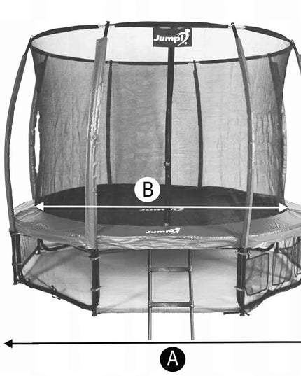 Didelis saugus sodo batutas vaikams Maxy Comfort + 14FT JUMPI