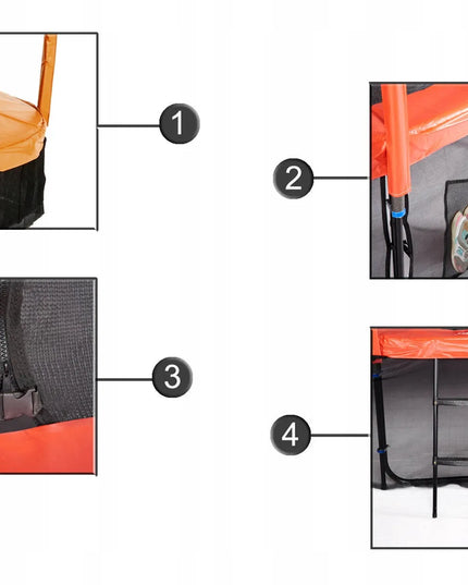 Didelis saugus sodo batutas vaikams Maxy Comfort + 14FT JUMPI