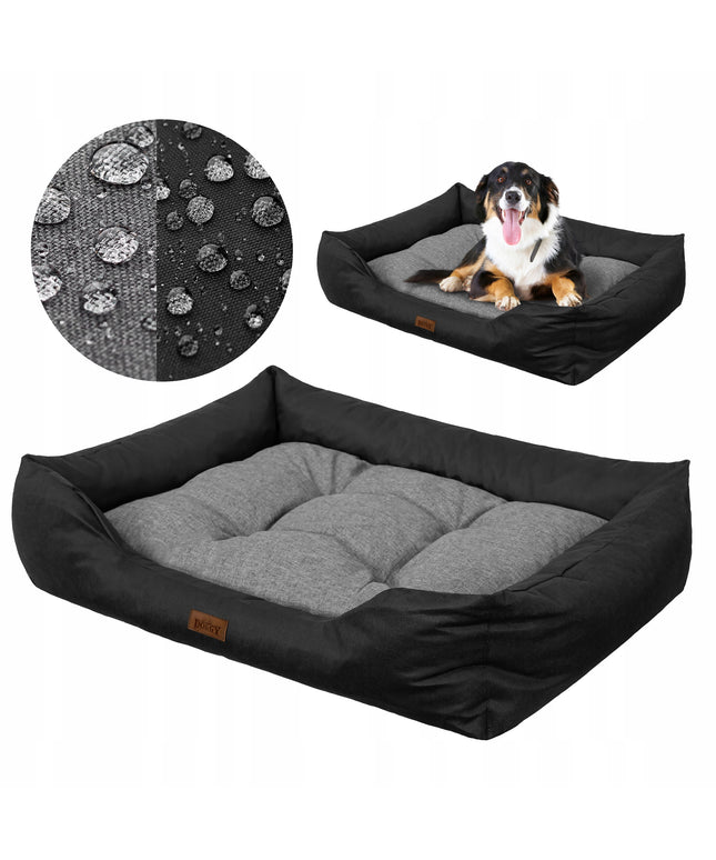 Didelis tvirtas šuns guolis Puffy XL 92x73 cm – neperšlampamas guolis Labradorui ir kitoms didelėms veislėms
