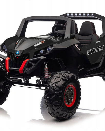 DIDELIS vaikiškas visureigis Buggy UTV-MX 2000N, auksinis, 4x75W pavara