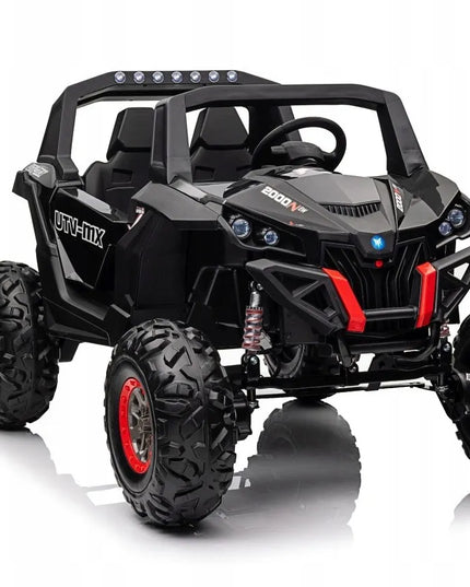DIDELIS vaikiškas visureigis Buggy UTV-MX 2000N, auksinis, 4x75W pavara