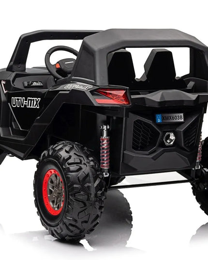 DIDELIS vaikiškas visureigis Buggy UTV-MX 2000N, auksinis, 4x75W pavara