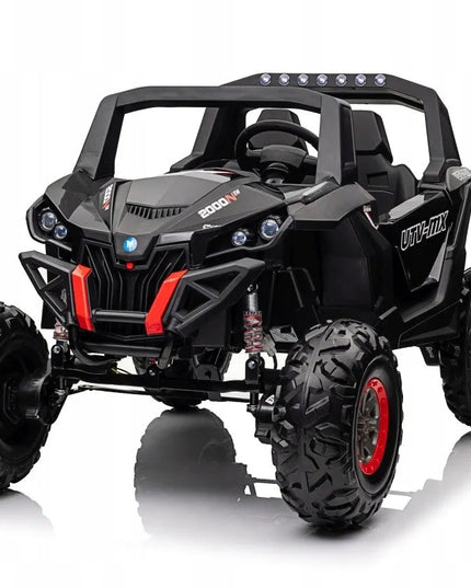 DIDELIS vaikiškas visureigis Buggy UTV-MX 2000N, auksinis, 4x75W pavara
