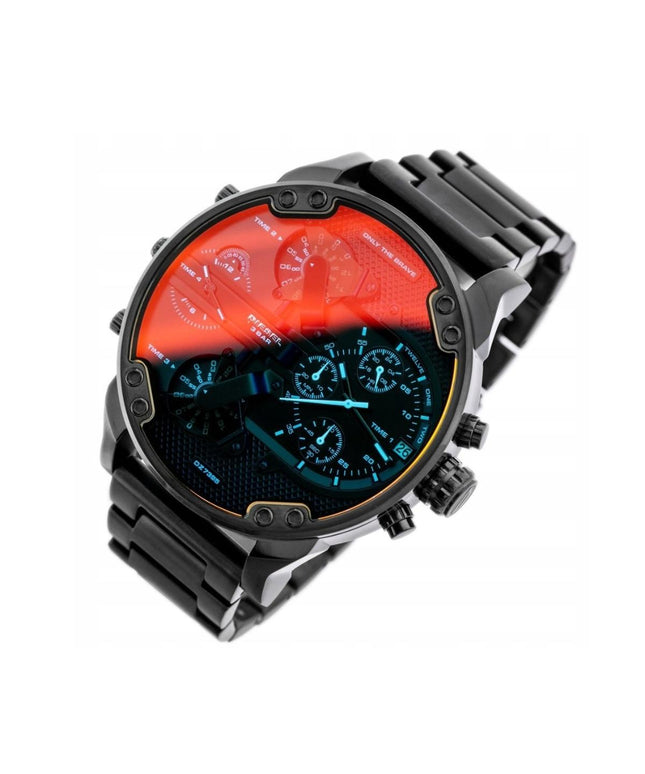 Vyriškas laikrodis Diesel DZ7395 – Mr. Big Daddy, 4 mechanizmai, chronografas, nerūdijančio plieno apyrankė