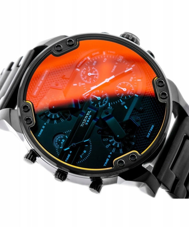 Vyriškas laikrodis Diesel DZ7395 – Mr. Big Daddy, 4 mechanizmai, chronografas, nerūdijančio plieno apyrankė