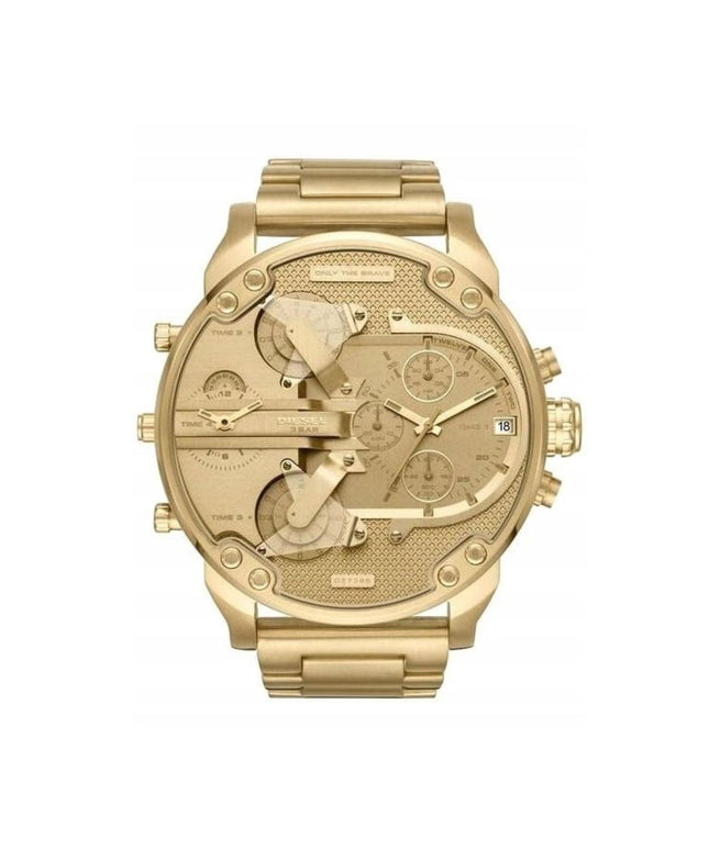 Vyriškas laikrodis DIESEL DZ7399 – MR. DADDY, auksinis, 4 laiko zonos, chronografas, data