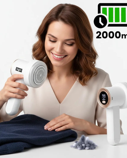Digi+ M2 audinių ir drabužių skustuvas, galingas, akumuliatorinis, USB 2000mAh