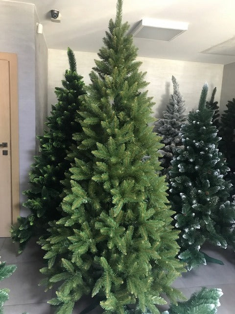 Dirbtinė eglutė Kaukazo eglė 250 cm tanki, kaip tikra, su stovu, pagaminta Lenkijoje