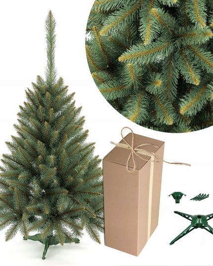 Dirbtinė eglutė sidabrinė sidabro eglė 130 cm tanki kaip gyva pagaminta Lenkijoje