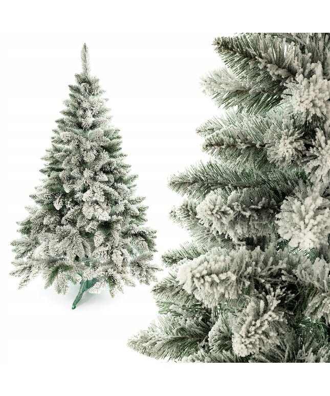 Dirbtinė Kalėdinė eglė 220 cm su sniegu, realistiška pušis, Lenkijos gamybos su stovu