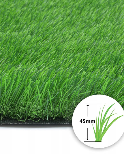 DIRBTINĖ ŽOLĖ 4m PREMIUM Tanki MEGA Stora Minkšta Aukšta Terasa Balkonas 4,5cm