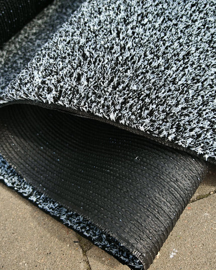 Dirbtinė žolė CANYO BLACK/GRAY terasa, aikštelė, balkonas, sodas, baseinas, plotis 4m