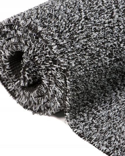 Dirbtinė žolė CANYO BLACK/GRAY terasa, aikštelė, balkonas, sodas, baseinas, plotis 4m