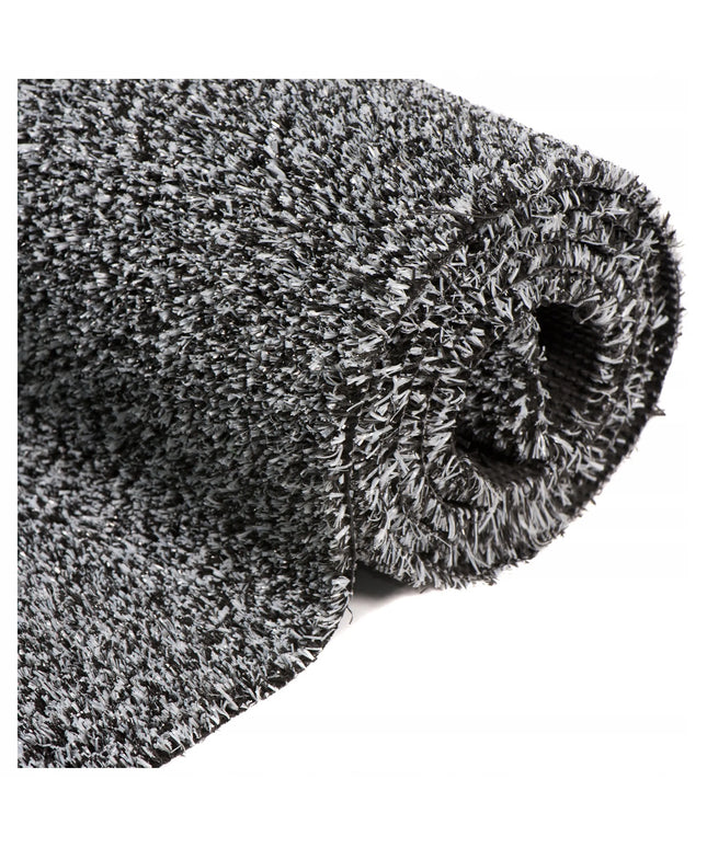 Dirbtinė žolė CANYO BLACK/GRAY terasa, aikštelė, balkonas, sodas, baseinas, plotis 4m