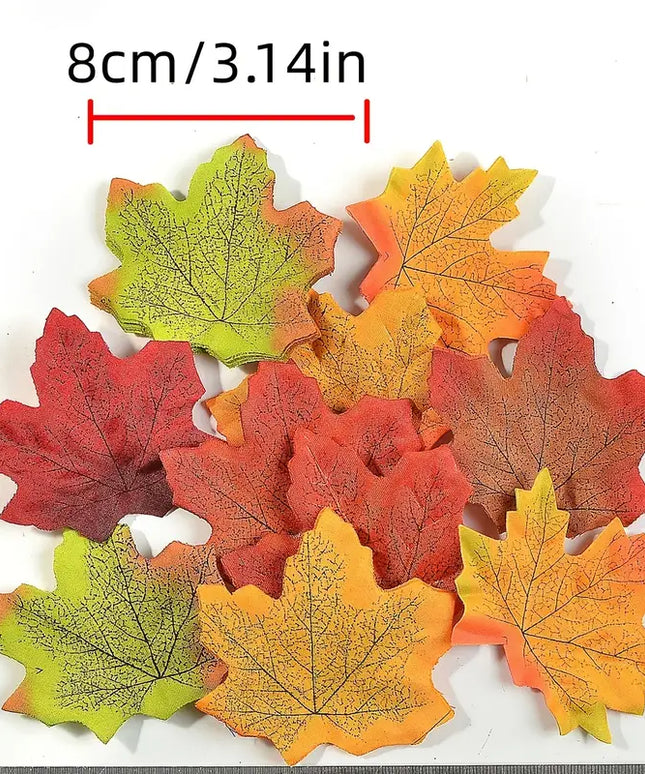 Dirbtiniai Klevo Lapai – Rudens Dekoras Rankdarbiams, Namų Ir Šventiniam Dekorui