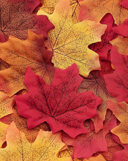 Dirbtiniai Rudeniniai Lapai, Dekoracijos, 250 vnt., Klevų Lapai