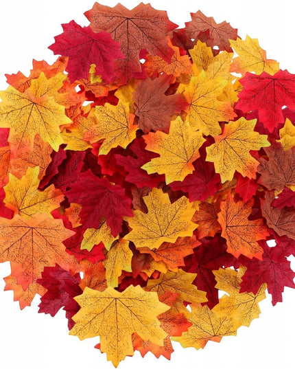 Dirbtiniai Rudeniniai Lapai, Dekoracijos, 250 vnt., Klevų Lapai