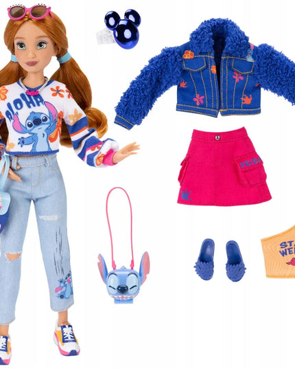 DISNEY ILY 4EVER madinga 30 cm lėlė su Stitch motyvais ir priedais